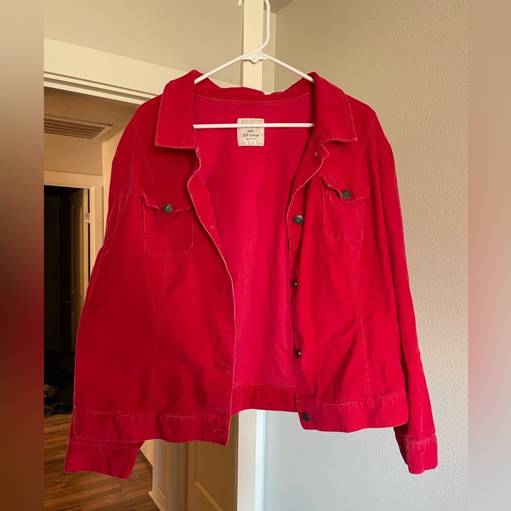 Women’s Old Navy red jacket